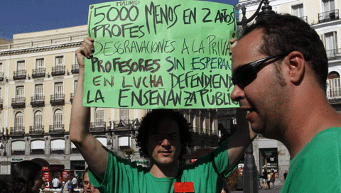 Huelga general conjunta en la Educación española el 9 de mayo