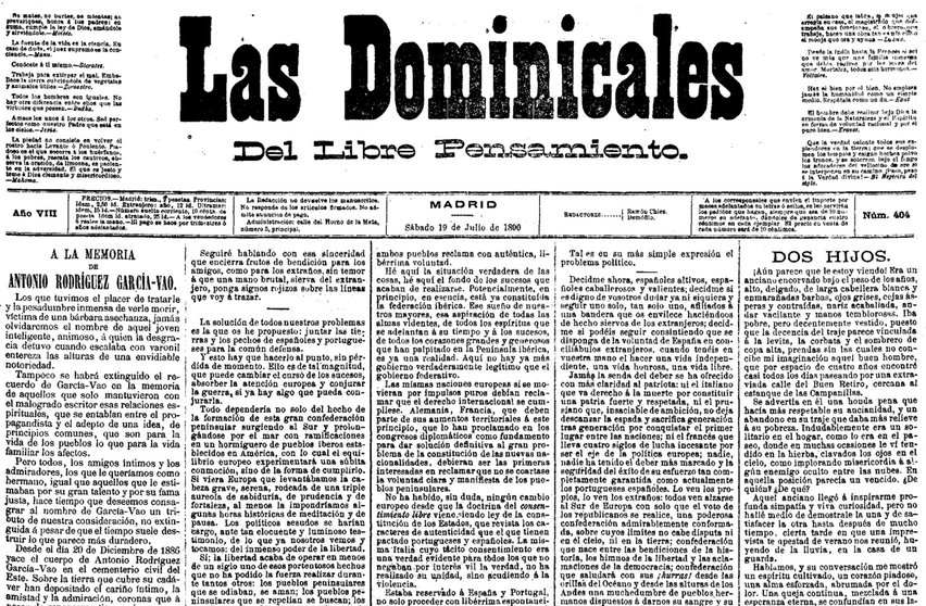 19 de julio de 1890 de Las Dominicales del Libre Pensamiento