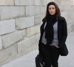 Lucía Sócam, paseando por Madrid
