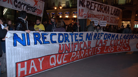 Imagen de una manifestación en la Puerta del Sol de Madrid. Foto: Prudencio Morales.