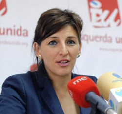 Yolanda Díaz, coordinadora general de Esquerda Unida y viceportavoz de AGE. - 2014092219041750112