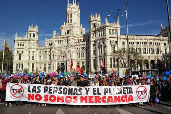 Испанцы против TTIP