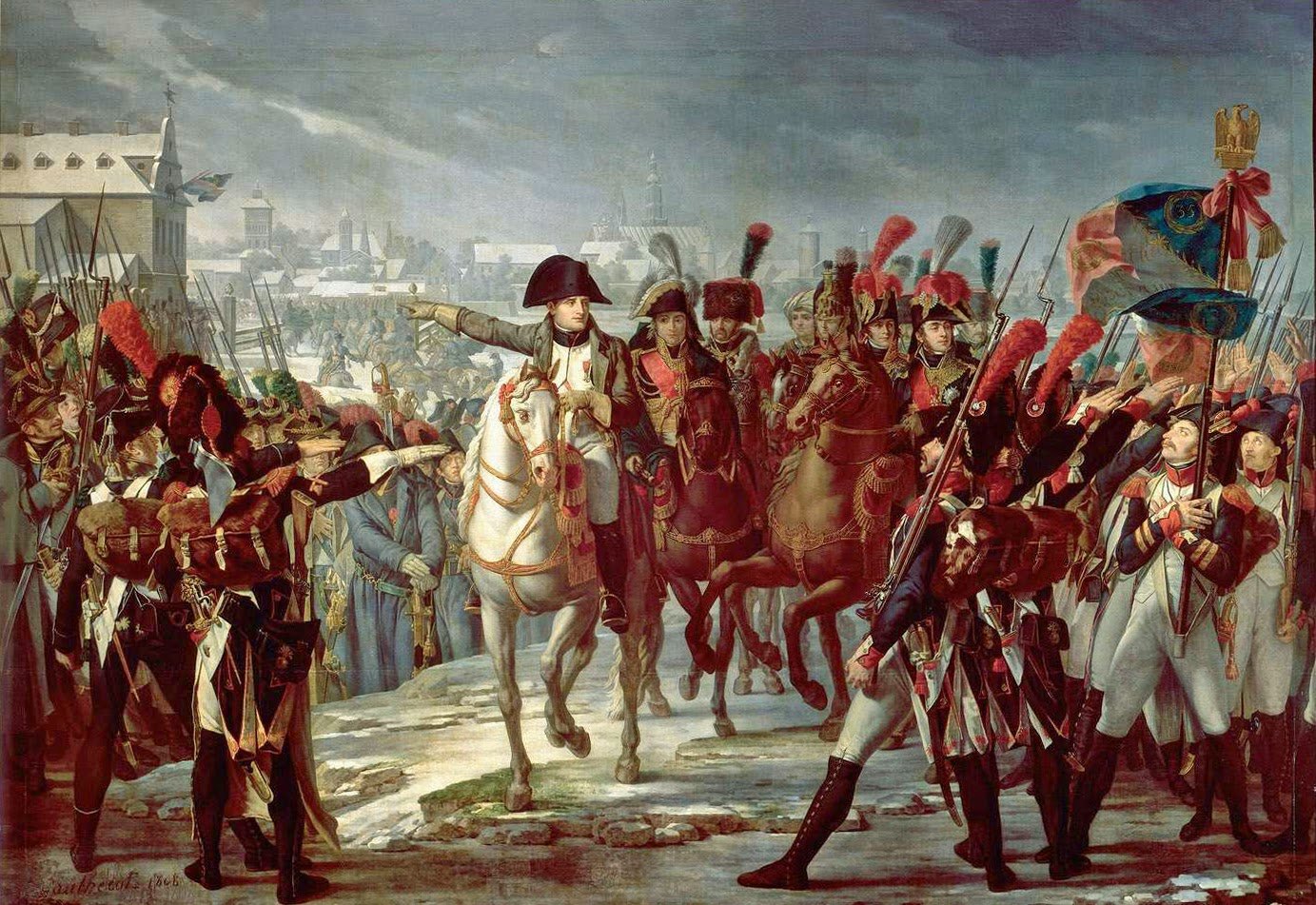 7-Claude Gautherot - Napoleon ordering the II Corps into action at Augsbourg, 1805
