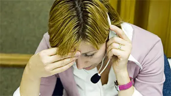 mujer trabajando