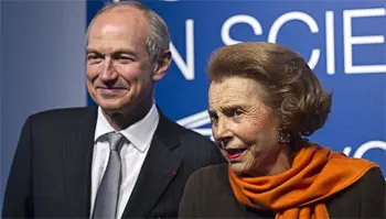 Jean-Paul Agon, presidente de L'Or&eacute;al, Y Liliane Bettencourt, accionista de referencia.