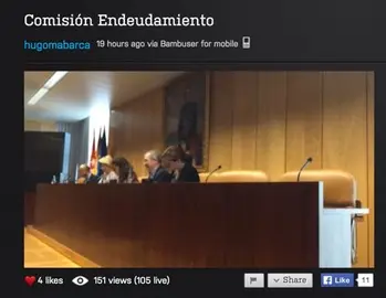 Retransmisi&oacute;n de la Comisi&oacute;n de Deuda realizada por Podmeos