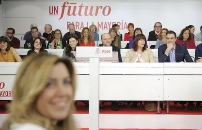 MADRID 28 12 2015  Politica   Comite Federal del Psoe   Pedro Sanchez y Susana Diaz    FOTO de JOSE LUIS ROCA