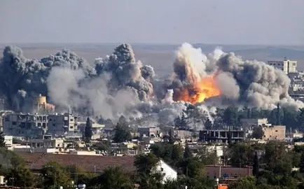 bombardeo siria