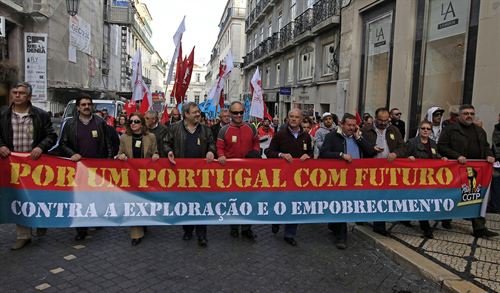 manifestación portugal
