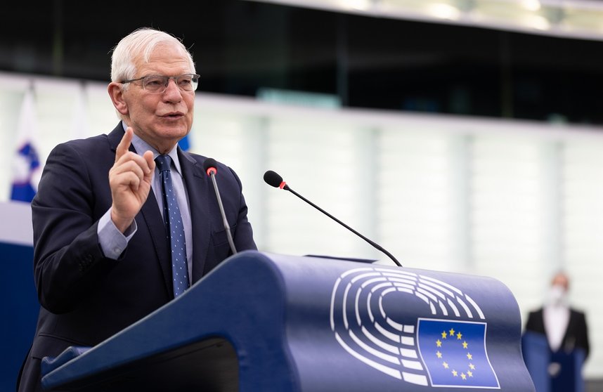 HRVP Borrell in the plenary session during the foreign interference in all democratic processes in the EU debate