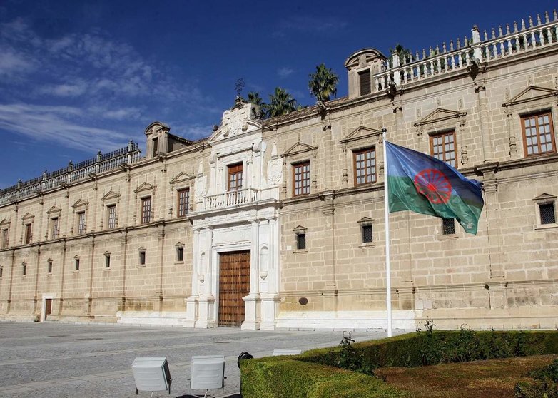 bandera gitana Parlamento de Andalucia