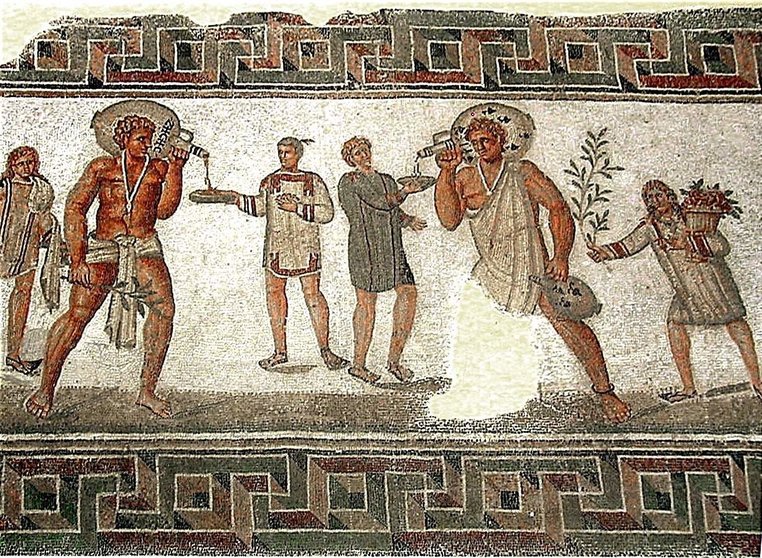 <p>&nbsp;</p>

<p>Mosaico de Duogga, Túnez (siglo ii). Wikiwand</p>
