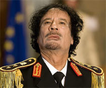 El expresidente libio, Muamar Gadafi