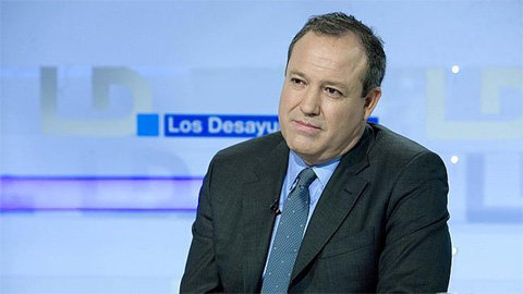 El presidente de las pymes, Jesús Terciado, durante una entrevista en TVE.