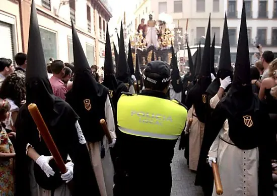 semana santa policia