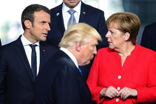 Trump, May y Macron