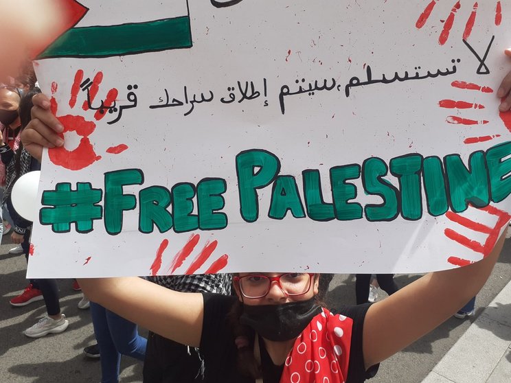 manifestacion palestina madrid 8