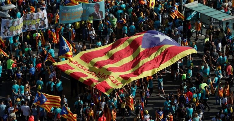 Manifestación inependentista Cataluña