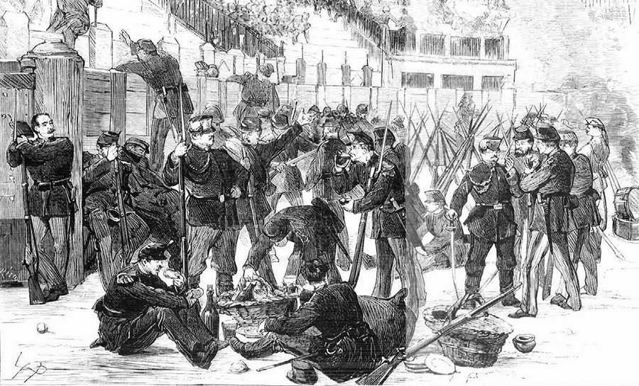 Francisco Pradilla y Ortiz - (1 de mayo de 1873). "Cuatro de la tarde; La milicia sublevada en la plaza de toros". La Ilustración Española y Americana
