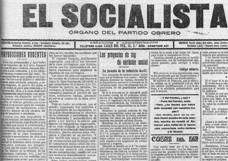 El Socialista del 23 de mayo de 1916 (número 2558)