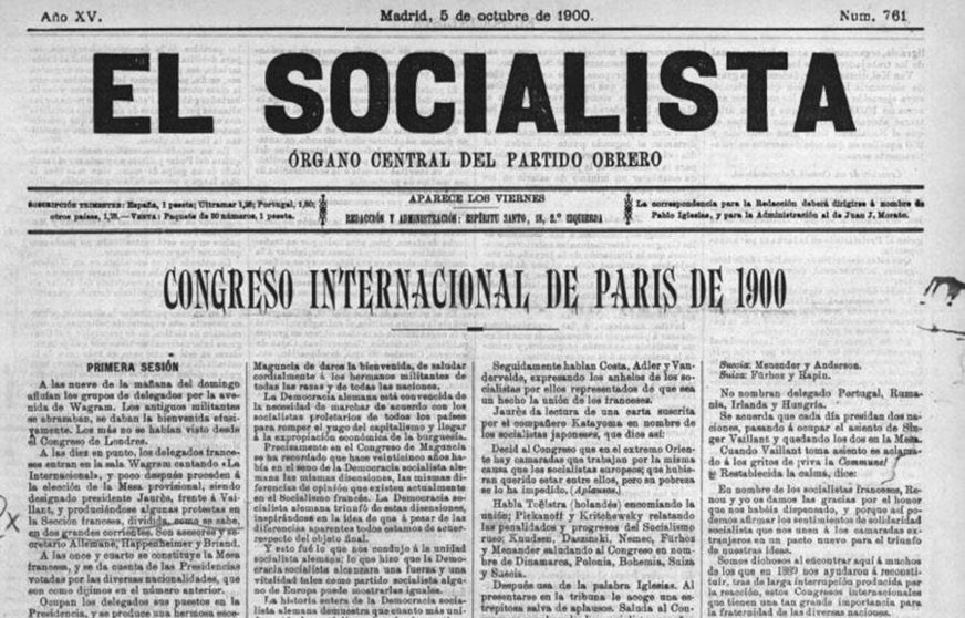 El Socialista, 5 de octubre de 1900 (número 761)