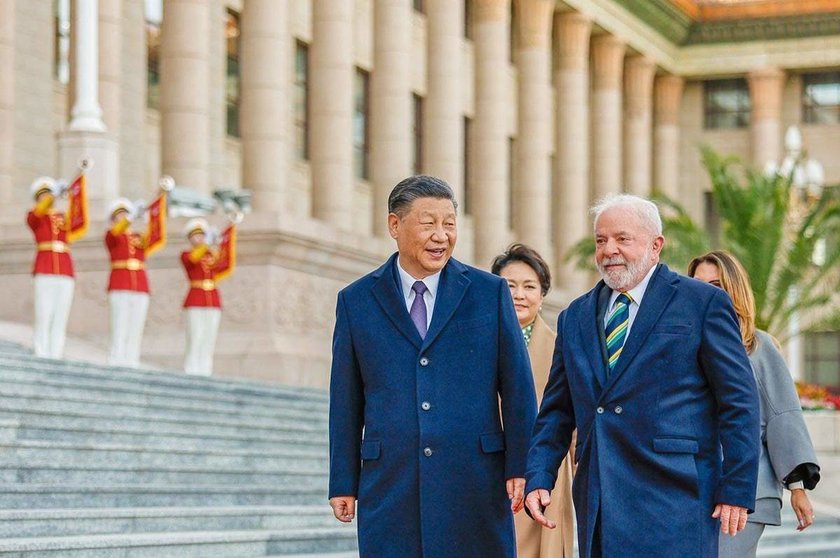 Xi Jinping y Lula da Silva