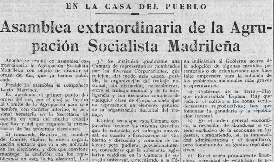 El Socialista, 4 de junio de 1931