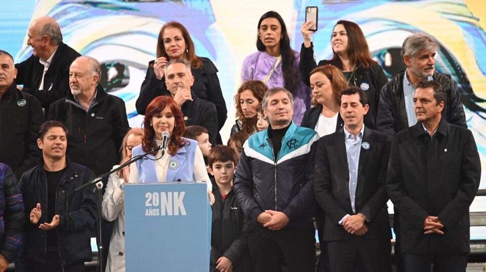 Cristina Kirchner en Plaza de Mayo