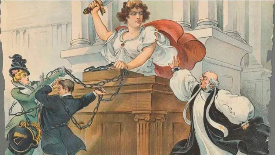 El Divorcio, el menor de los males. J. Keppler (1900)