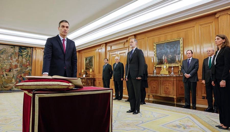 Pedro Sánchez promete su cargo de presidente del Gobierno