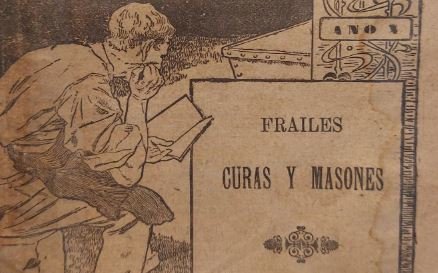 Fragmento portada “Frailes, curas y masones” (1901)