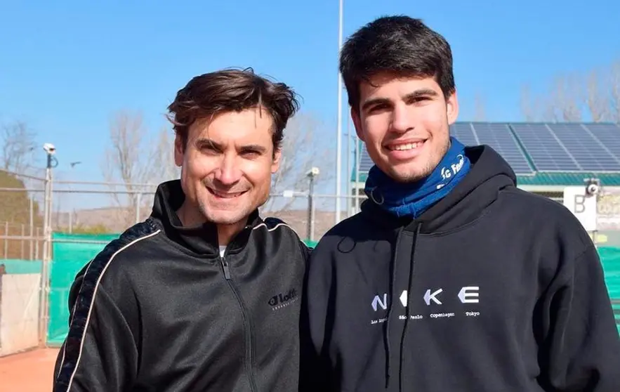 David Ferrer y Carlos Alcaraz