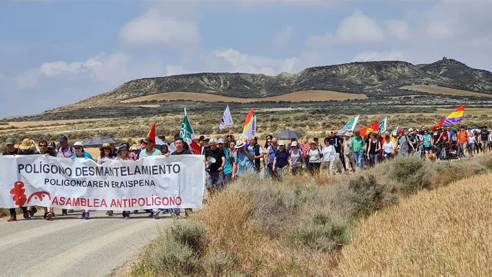 Marcha contra el Pol&iacute;gono de Tiro de Bardenas (04.06.2023)
