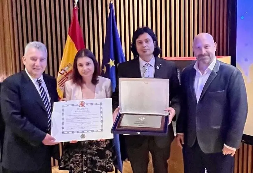 Gustavo Yepes, presidente de la comisi&oacute;n de educaci&oacute;n, Violeta Alonso presidenta del CGCEE, yo David Casarejos presidente de la comisi&oacute;n de derechos civiles y participaci&oacute;n y Pablo Puertas Consejero General por sindicato CSIF