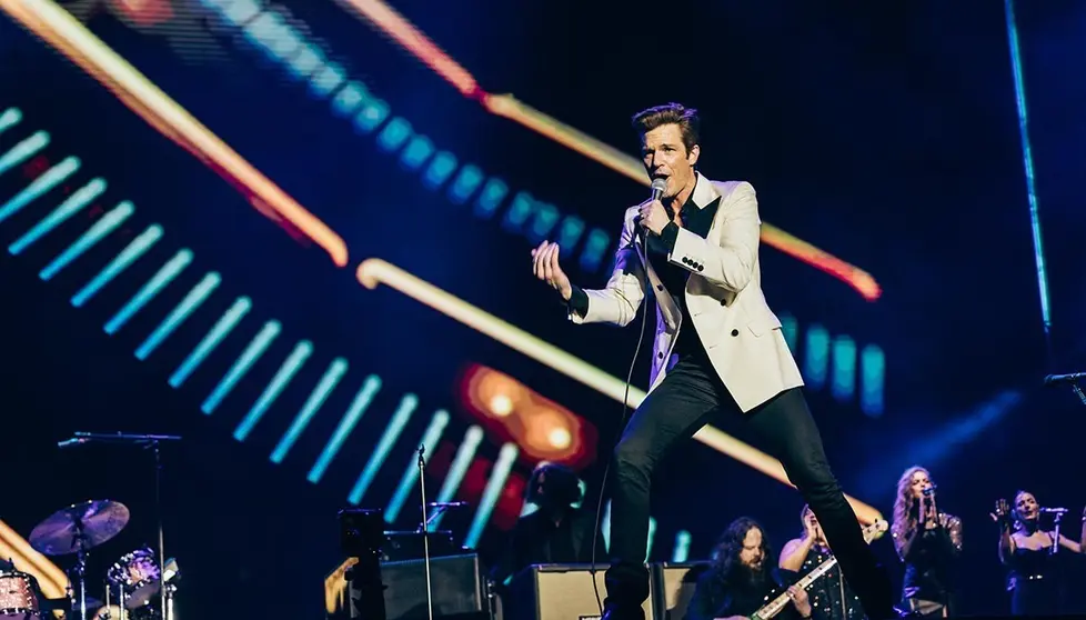 Brandon Flowers&nbsp;(Foto: Mad Cool Madrid)

The Killers - Rebel Diamonds Tour - 2024
Mad Cool Festival
Madrid, Spain
7.13.24