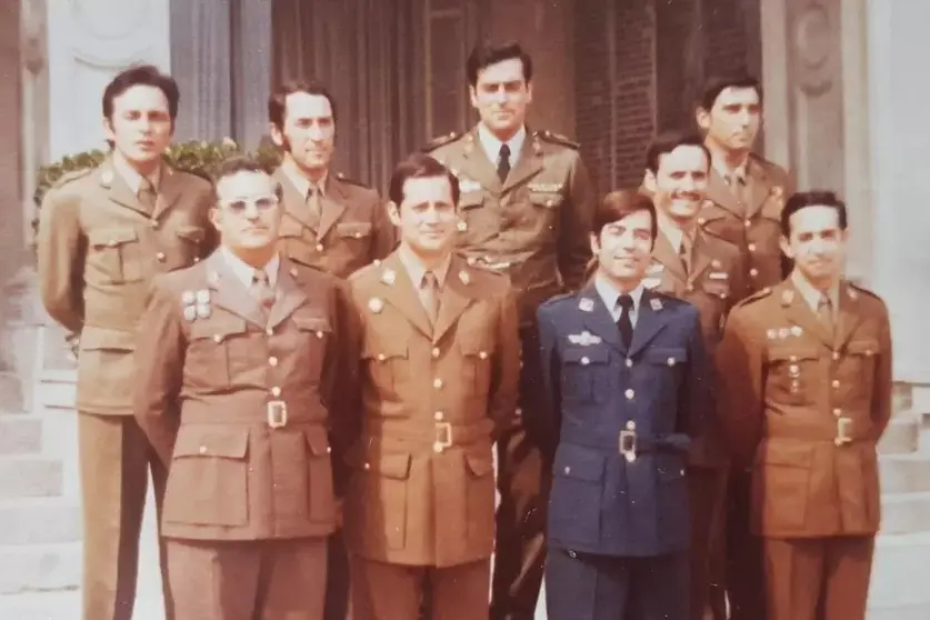 Nueve de los oficiales fundadores de la Uni&oacute;n Militar Democr&aacute;tica (Xabier Fortes)