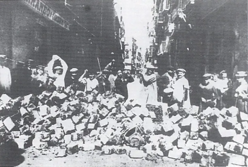 Semana Tr&aacute;gica en Barcelona, 1909