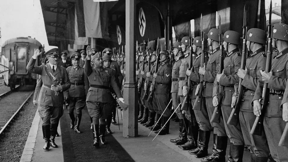 Hitler y Franco en Hendaya