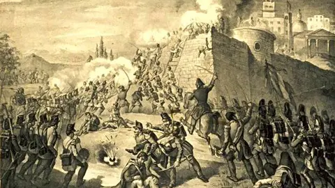 Melchiorre_Fontana_-_assalto_delle_truppe_francesi_a_Roma_nel_1849_-ca.1860