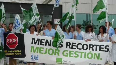 protesta recortes sanidad madrid satse