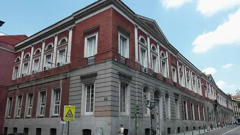 Seat of the former University of Madrid (Spain) and Cardinal Cisneros Institute, in Centro district. Building from 1847.