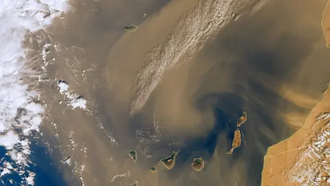 tormenta sahara polvo copernicus