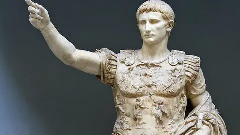 Augustus von Prima Porta (20-17 v. Chr.), aus der Villa Livia in Prima Porta, 1863.