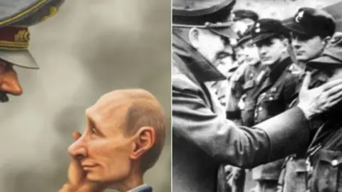 montaje hitler putin