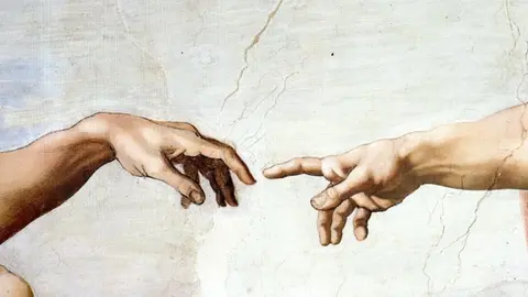 La creaci&oacute;n de Ad&aacute;n (fragmento)
