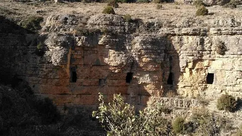 acueducto romano albarracin cella