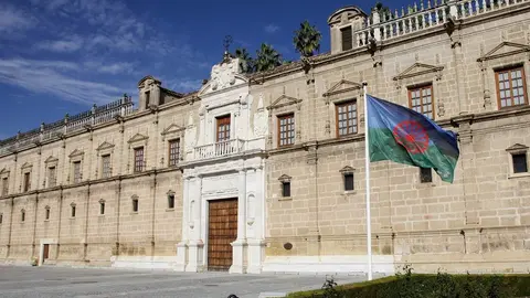 bandera gitana Parlamento de Andalucia