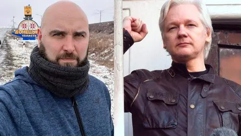 Pablo Gonz&aacute;lez y Julian Assange
