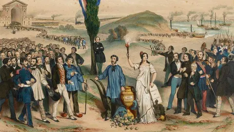 Sufragio universal, dedicado a Ledru-Rollin, por Fr&eacute;d&eacute;ric Sorrieu, 1850 (Wikipedia)