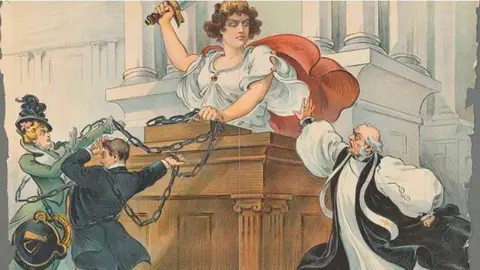 El Divorcio, el menor de los males. J. Keppler (1900)
